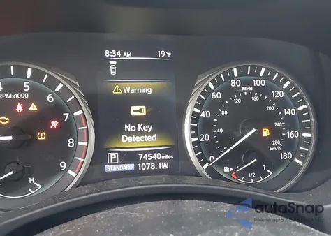 2019 Infiniti Q50 3.0T Luxe z USA, uszkodzony, nr VIN JN1EV7AP3KM513320